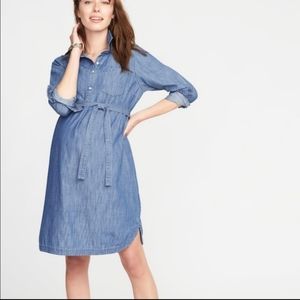Denim Maternity Dress
